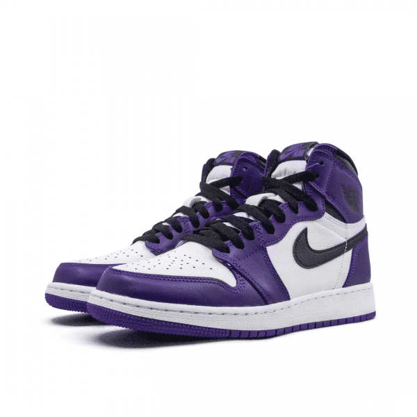 Buty Air Jordan 1 Retro High Court Purple White Gs Onset Shoes
