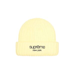 Supreme Ribbed Beanie Cream