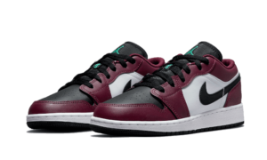 Air Jordan 1 Low Dark Beetroot Black Roma Green (GS)