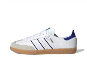 Adidas Samba Cloud White Lucid Blue Leather