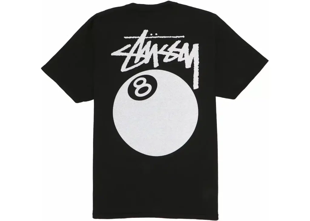 Stussy 8 Ball Pigment Dyed Tee Black