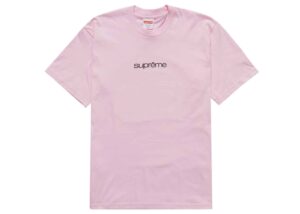 Supreme Classic Logo Light Pink Tee
