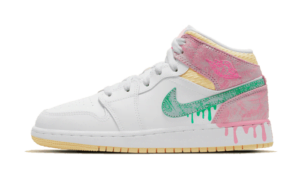Air Jordan 1 Mid SE Paint Drip (GS)
