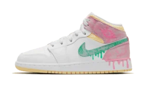 Air Jordan 1 Mid SE Paint Drip (GS)