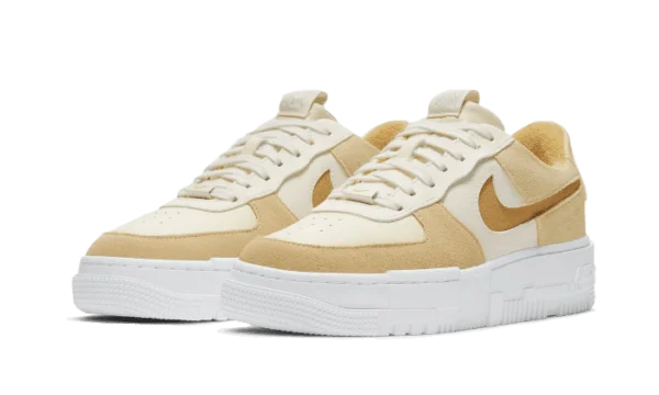 Nike Air Force 1 Low Pixel Coconut Milk Sail Tan (W) - obrazek 3