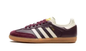 Adidas Samba OG Maroon Gold Metallic (W)