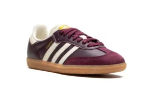 Adidas Samba OG Maroon Gold Metallic (W)