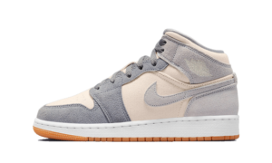 Air Jordan 1 Mid SE Coconut Milk Particle Grey (GS)