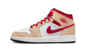 Air Jordan 1 Mid Beige Red (GS)