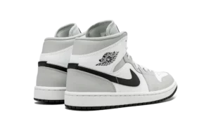 Air Jordan 1 Mid White Light Smoke Grey (W)