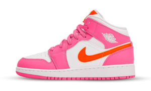 Air Jordan 1 Mid Pinksicle Safety Orange (GS)