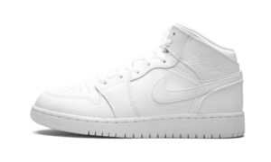 Air Jordan 1 Mid Triple White (GS)