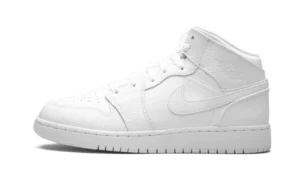 Air Jordan 1 Mid Triple White (GS)