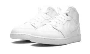 Air Jordan 1 Mid Triple White (GS)