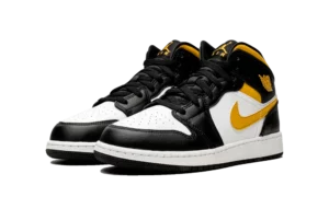 Air Jordan 1 Mid White Pollen Black (GS)
