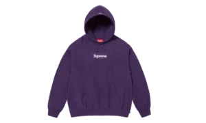 Supreme Box Logo Hooded Sweatshirt Dark Purple FW23