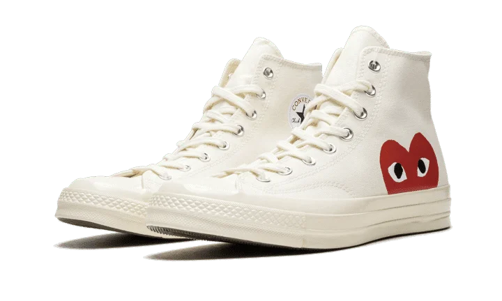 Converse All-Star 70s High x Comme des Garçons CDG PLAY White