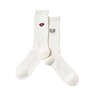 Kaws Uniqlo X Andy Warhol Socks White