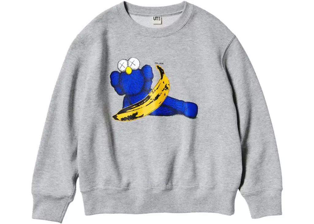 Kaws Uniqlo X Andy Warhol Banana Crewneck