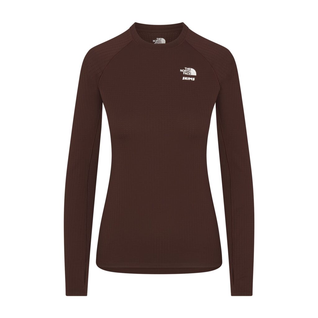 SKIMS x The North Face Dotknit Long Sleeve Top Cocoa