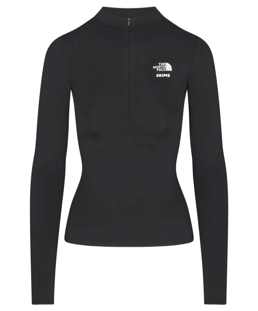 SKIMS x The North Face Refina Top z długim rękawem Sk Onyx