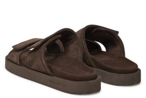 Inuikii Klapki Suede Double Band Brązowe