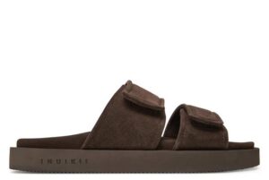 Inuikii Klapki Suede Double Band Brązowe