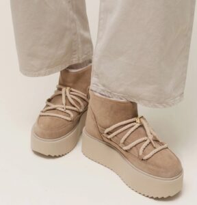 INUIKII Classic Low Platform Beige
