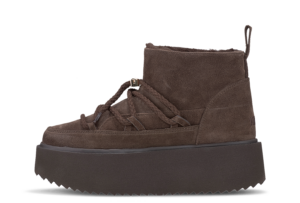 INUIKII Classic Low Platform Dark Brown