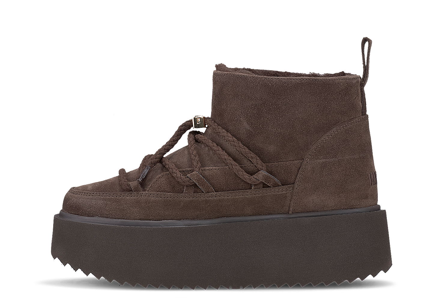INUIKII Classic Low Platform Dark Brown