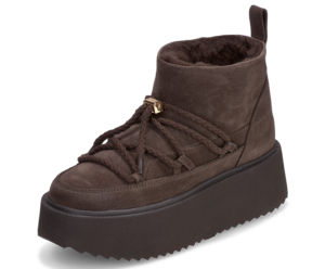 INUIKII Classic Low Platform Dark Brown