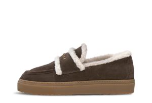 INUIKII Loafersy Shearling Dark Brown