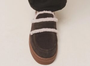 INUIKII Loafersy Shearling Dark Brown