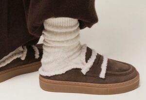 INUIKII Mule Wool Dark Brown