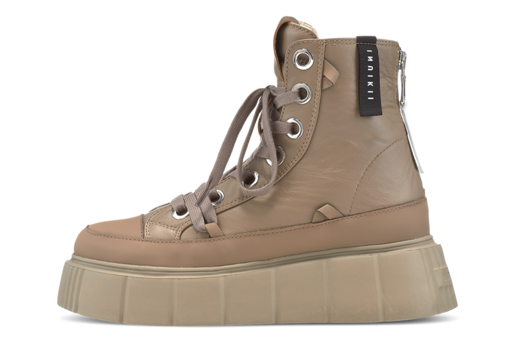 INUIKII Skórzane Sneakersy Leather Matilda Taupe