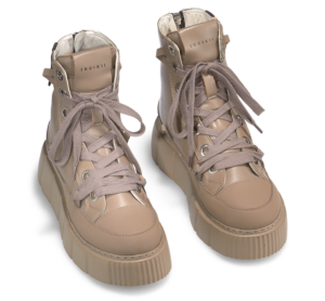INUIKII Skórzane Sneakersy Leather Matilda Taupe