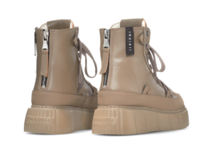 INUIKII Skórzane Sneakersy Leather Matilda Taupe