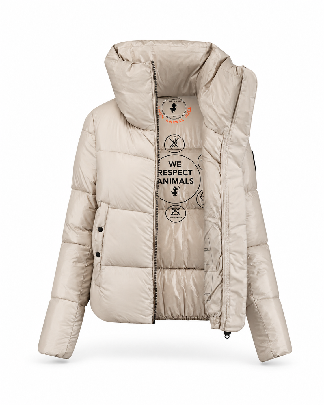 Kurtka Damska Save The Duck Isla Rainy Beige