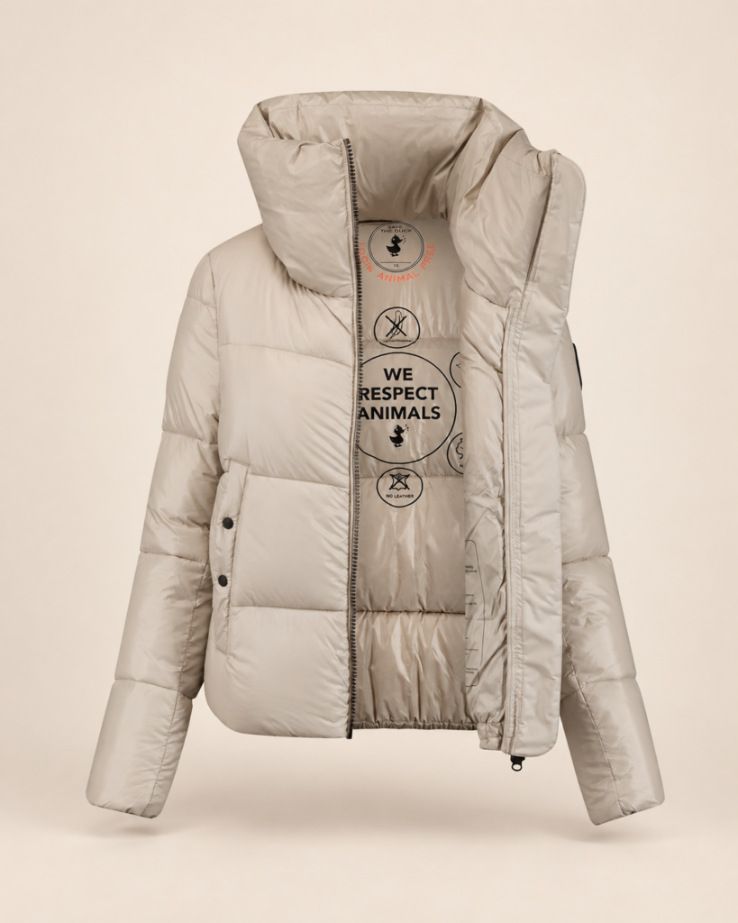 Kurtka Damska Save The Duck Isla Rainy Beige
