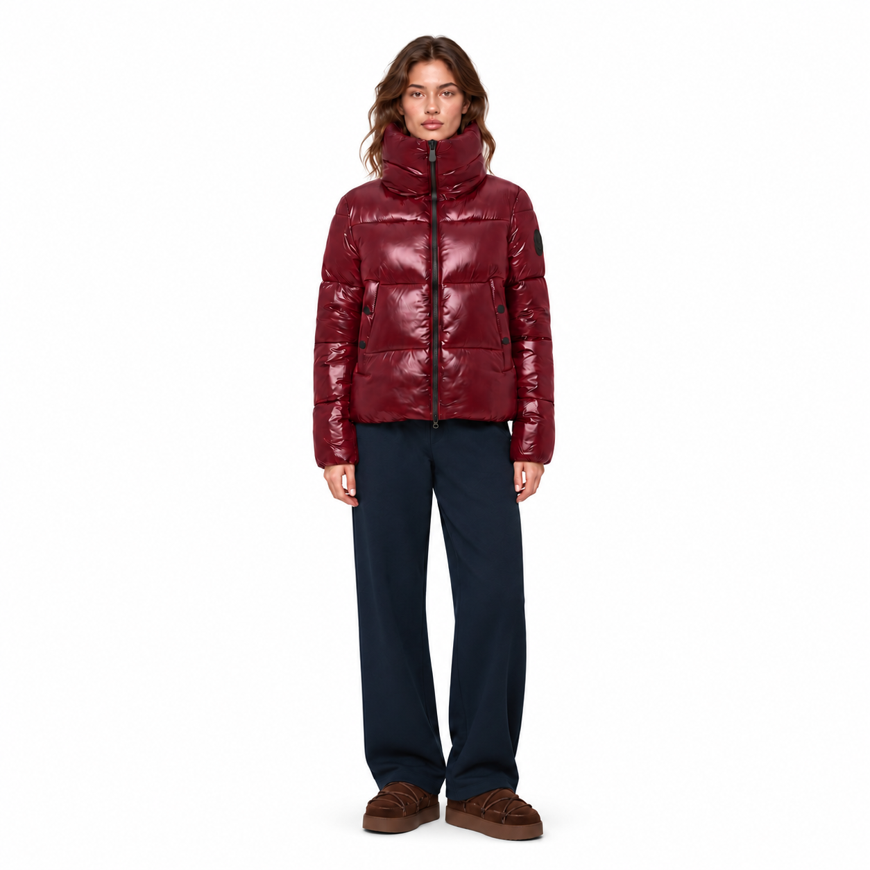 Kurtka Damska Save The Duck Isla Wine Red - obrazek 3
