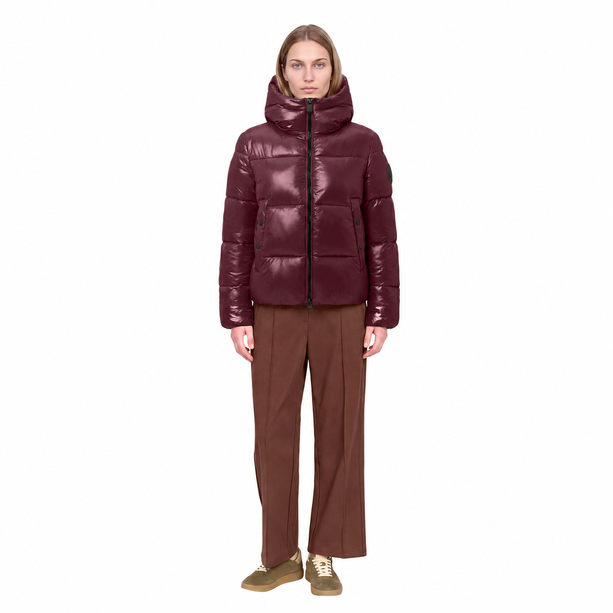 Kurtka Damska Save The Duck Biddy Wine Red - obrazek 3