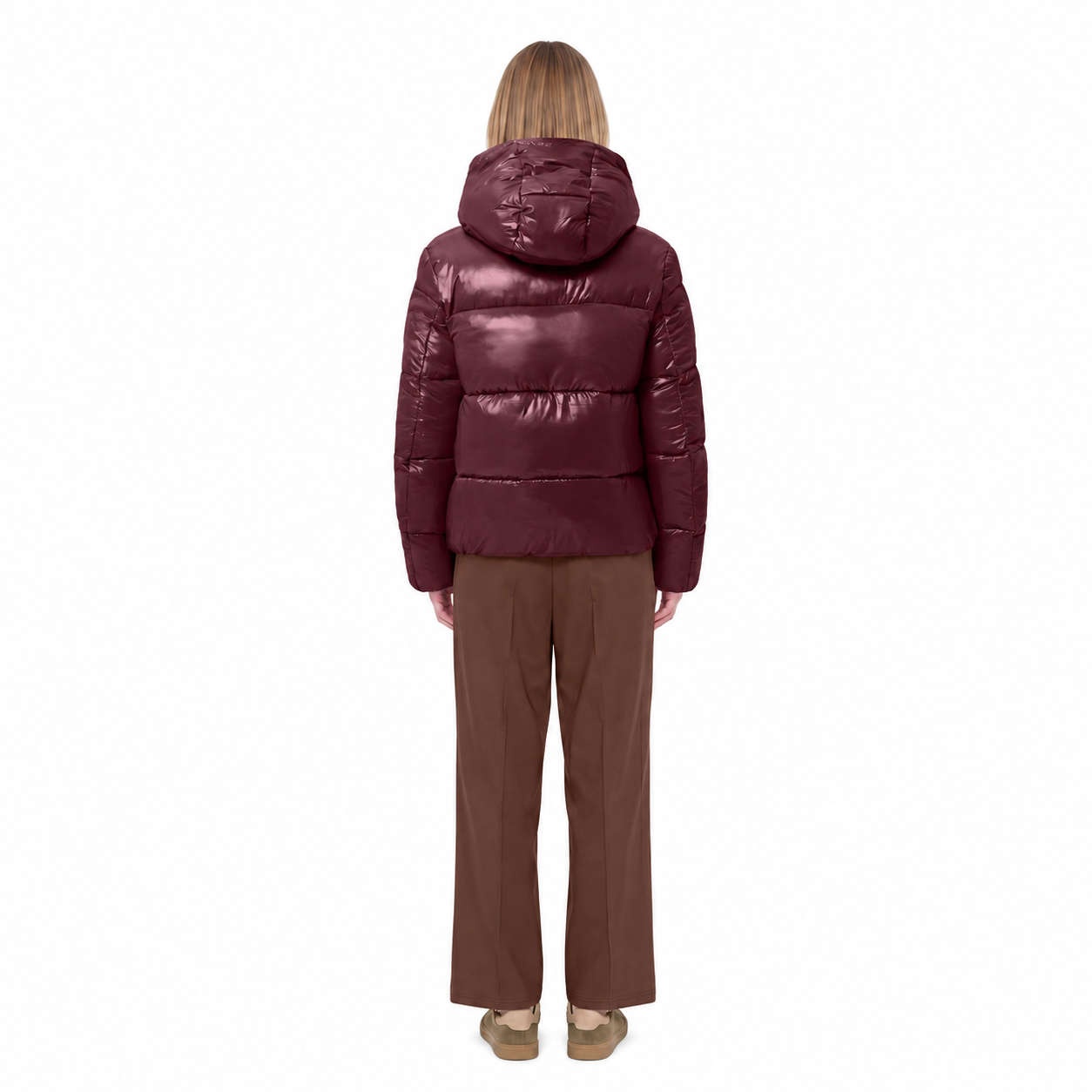 Kurtka Damska Save The Duck Biddy Wine Red - obrazek 4