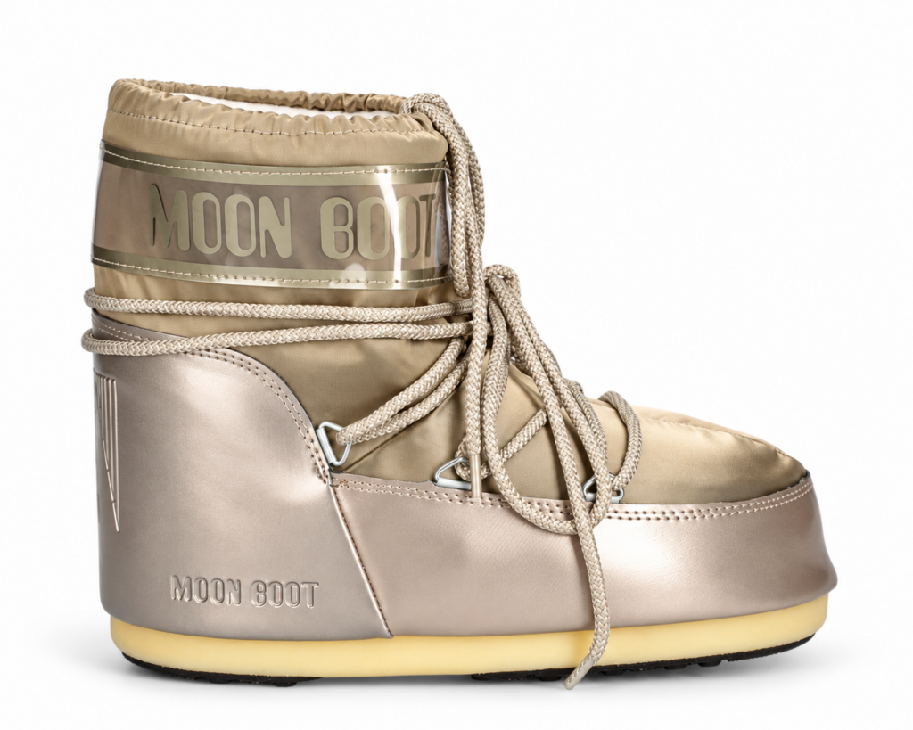 Moon Boot Śniegowce Icon Low Glance Platinum