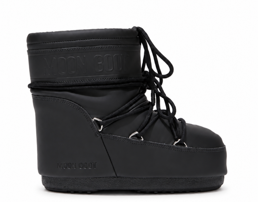 Moon Boot Śniegowce Icon Low Rubber Black