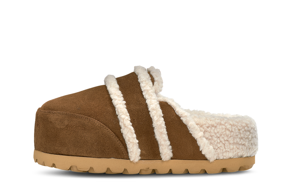 INUIKII Mule Cozy Loafer Cognac
