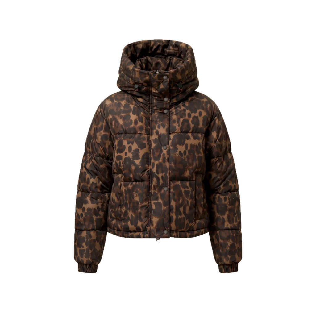Kurtka Damska Save The Duck Rhiannon Dark Brown Leopard