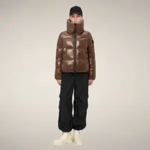 Kurtka Damska Save The Duck Isla Noisette Brown