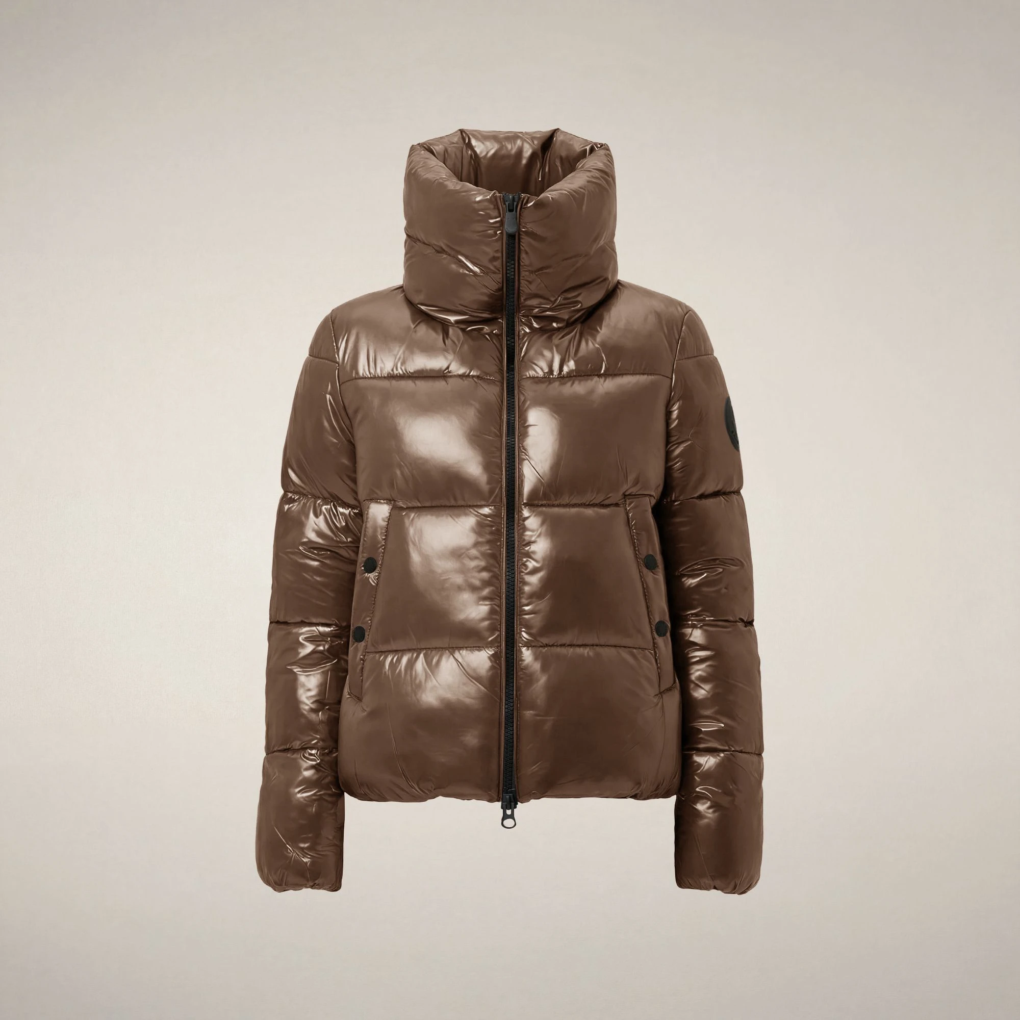 Kurtka Damska Save The Duck Isla Noisette Brown