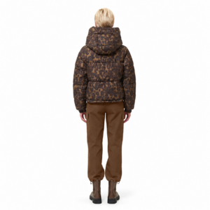 Kurtka Damska Save The Duck Rhiannon Dark Brown Leopard
